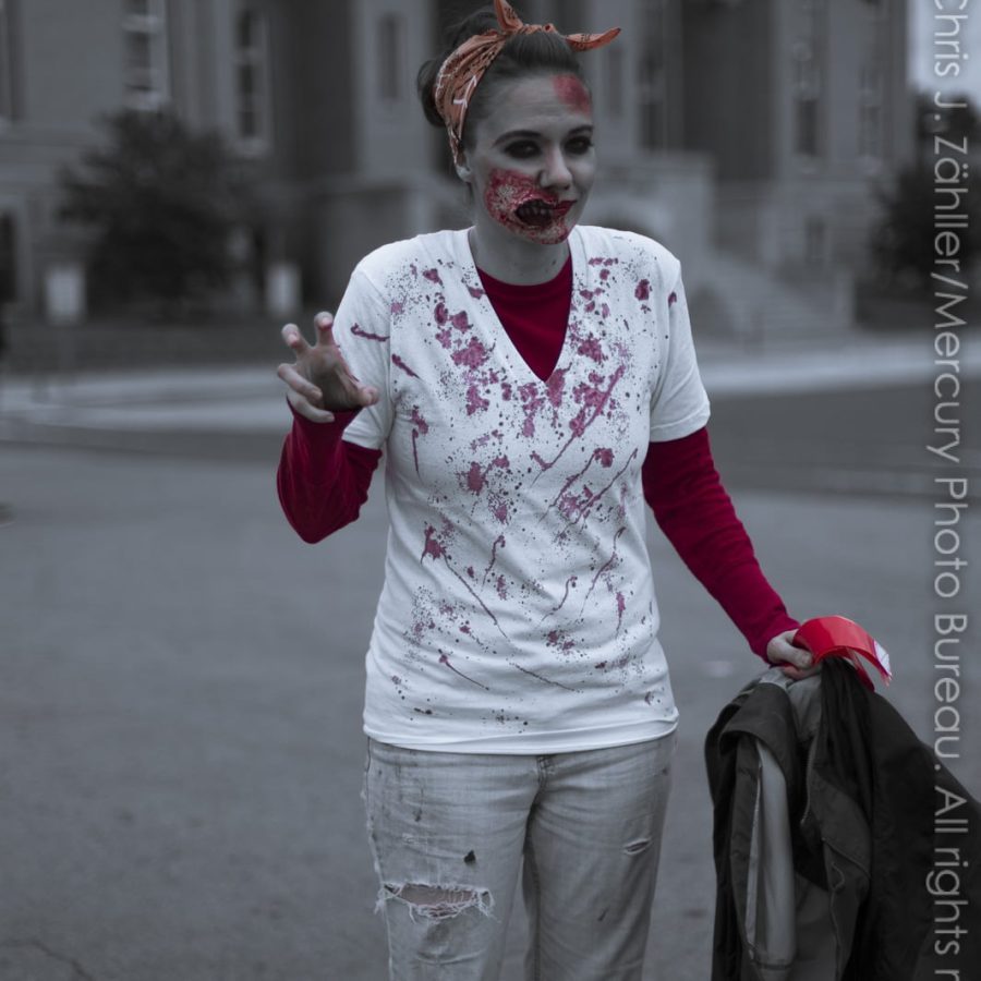 Zombie with Orange Bandana — Oklahoma’s Premier Zombie Race: Zombie Bolt 5K, Guthrie, Oklahoma