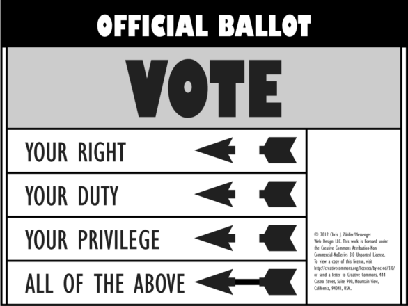 Vote: Your Right | Your Duty | Your Privilege
