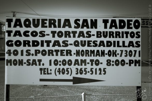 Taqueria San Tadeo Sign