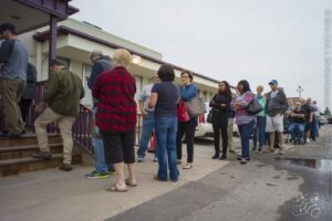 Voters in Line to Cast Their Votes (I)