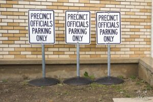 Precinct Officials Parking Only