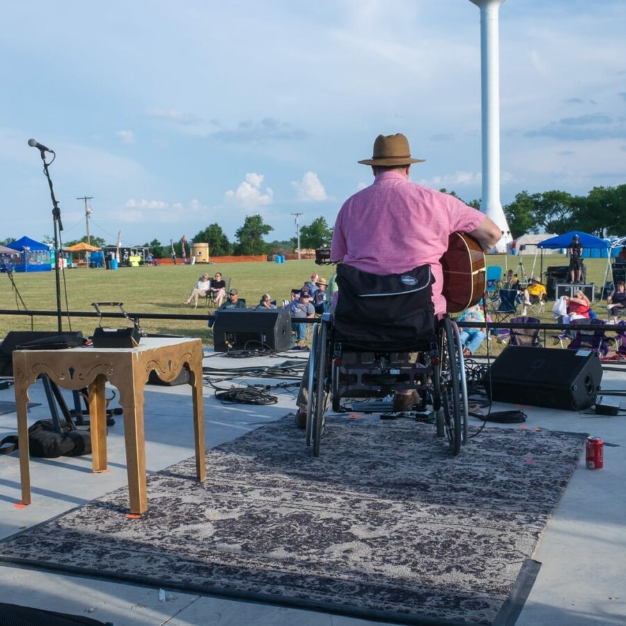 Charlie Mosbrook (Seen from Upstage) — 21st Annual Woody Guthrie Festival, 2018
