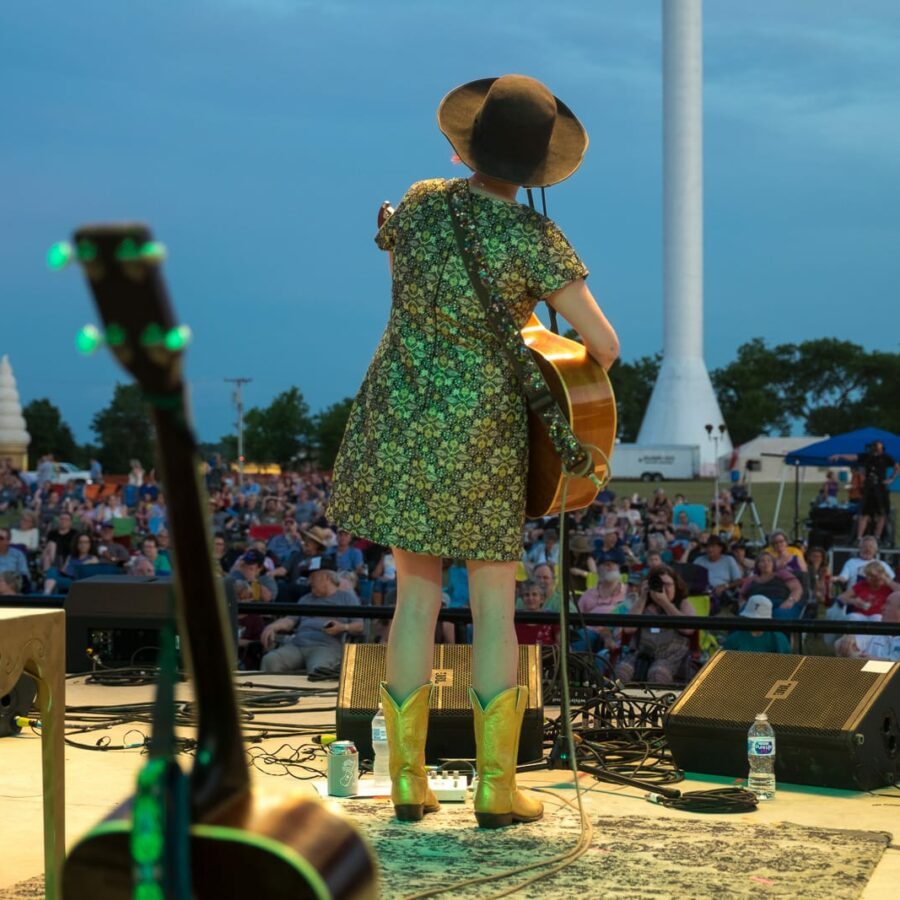 Carter Sampson (Seen from Upstage) — 21st Annual Woody Guthrie Festival, 2018
