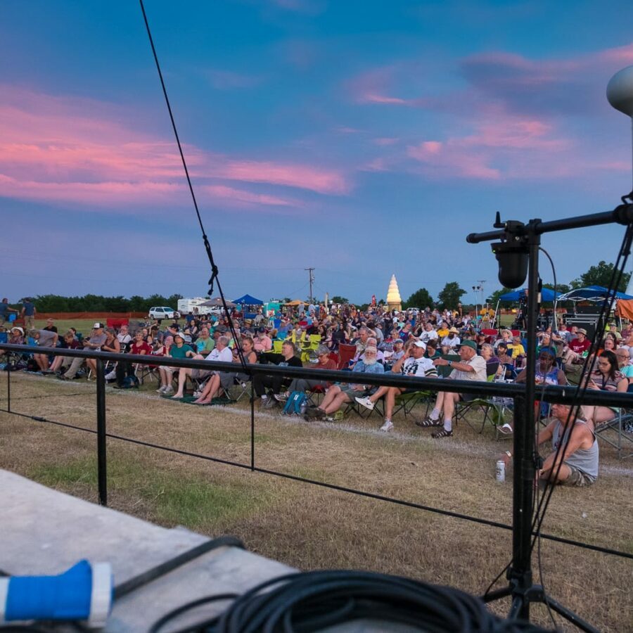 Audience during Carter Sampson’s Set — 21st Annual Woody Guthrie Festival, 2018