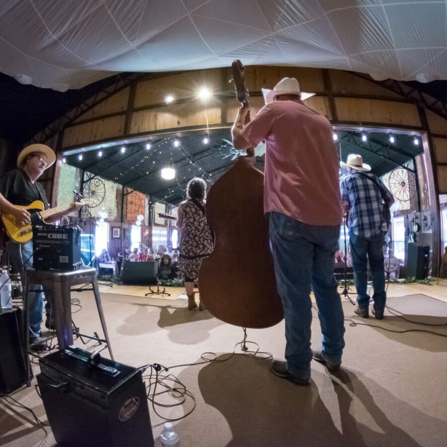 Gypsy Twang Seen from Upstage (Fisheye) — 21st Annual Woody Guthrie Festival, 2018