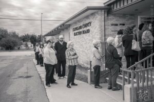Voters in Line (I) — Cleveland Co., Oklahoma 2018 Midterm Election Early In-Person Absentee Voting
