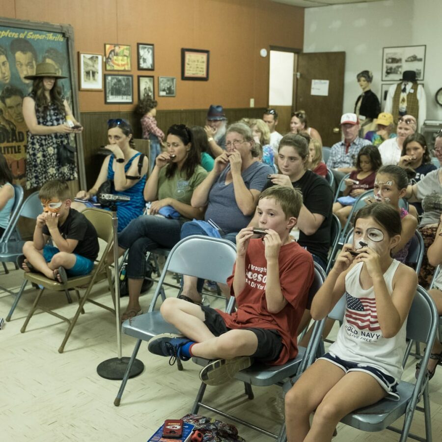 Students (III) — Kid’s Harmonica Class, 21st Annual Woody Guthrie Festival, 2018