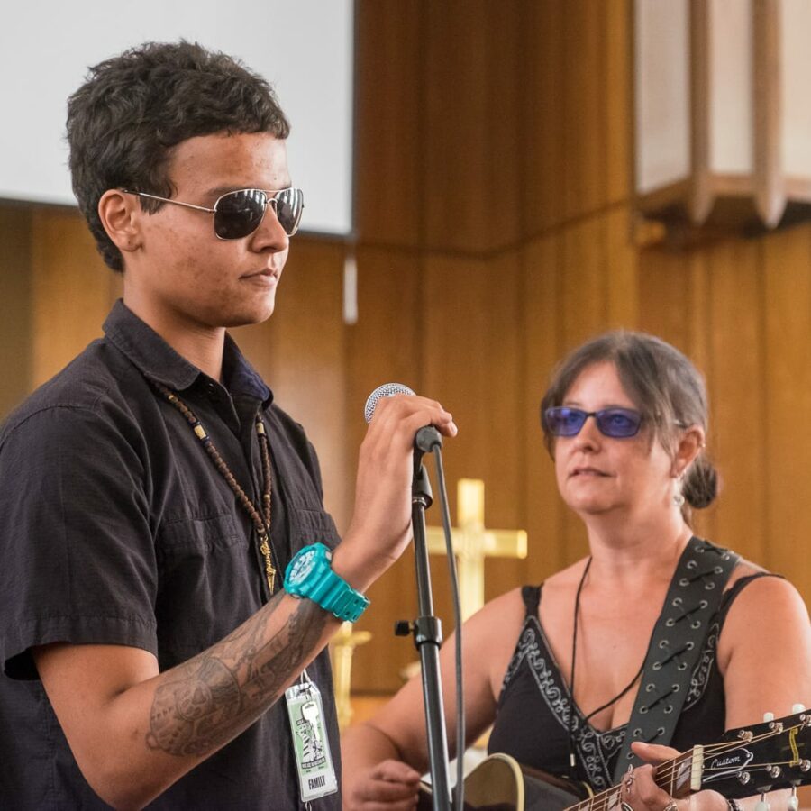 Shivadas “Moe” Guthrie & Annie Guthrie — 21st Annual Woody Guthrie Festival, 2018