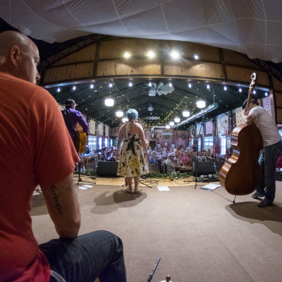 Seen from Upstage (Fisheye) — 21st Annual Woody Guthrie Festival, 2018