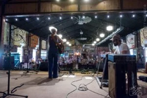 Ken Pomeroy & Kyle Reid (Upstage View) — 21st Annual Woody Guthrie Festival, 2018
