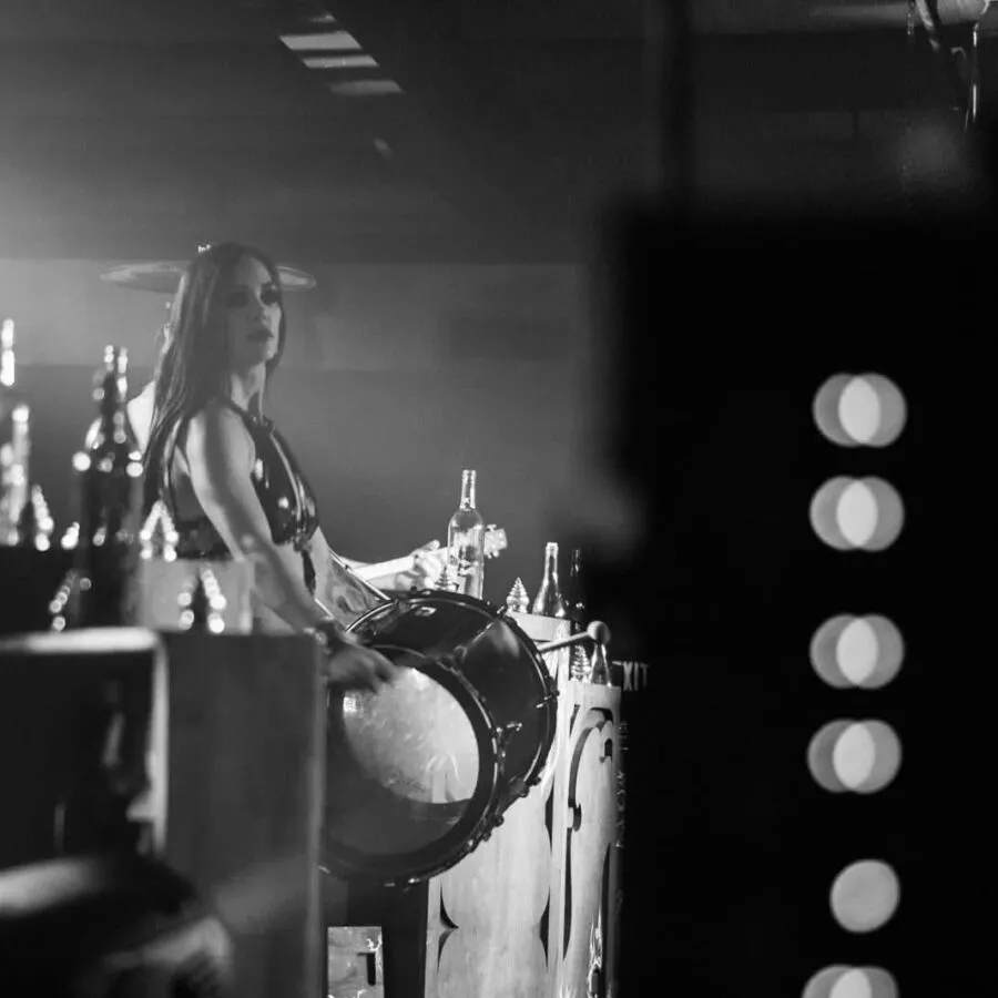 Zoë Plays the Bass Drum (III), Beats Antique "Animal Mechanique" Tour