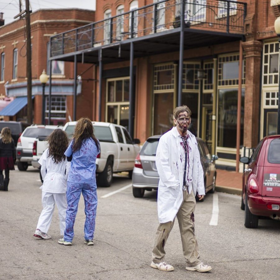 Hospital Zombies (II) — Oklahoma’s Premier Zombie Race: Zombie Bolt 5K, Guthrie, Oklahoma