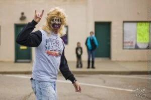 Sign of the Horns — Oklahoma’s Premier Zombie Race: Zombie Bolt 5K, Guthrie, Oklahoma