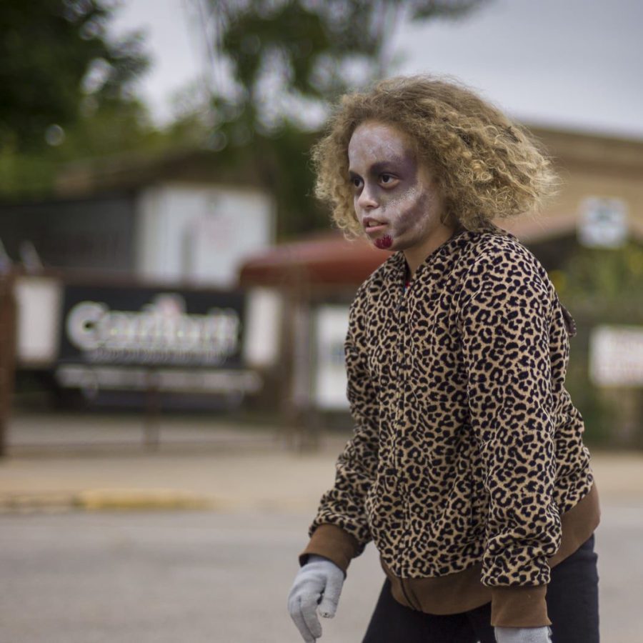 Girl Tween Zombie — Oklahoma’s Premier Zombie Race: Zombie Bolt 5K, Guthrie, Oklahoma
