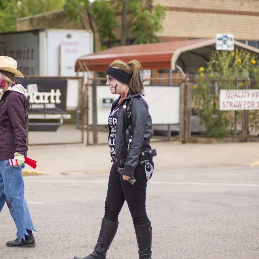 Waiting for Food (Meat on the Hoof) — Oklahoma’s Premier Zombie Race: Zombie Bolt 5K, Guthrie, Oklahoma