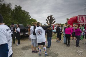 Crowd at Finish Line (II) — Oklahoma’s Premier Zombie Race: Zombie Bolt 5K, Guthrie, Oklahoma