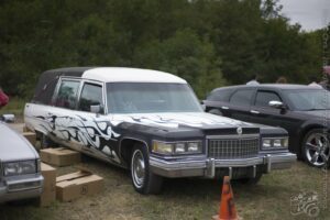 Hot Rod Hearse — Oklahoma’s Premier Zombie Race: Zombie Bolt 5K, Guthrie, Oklahoma