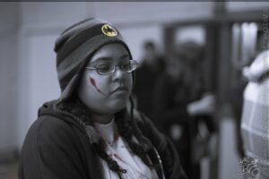 Zombie Girl with Batman Hat — Zombie Bolt After Life Party, Guthrie, Oklahoma
