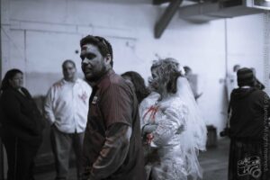 Greaser Zombie; Zombie Bride — Zombie Bolt After Life Party, Guthrie, Oklahoma