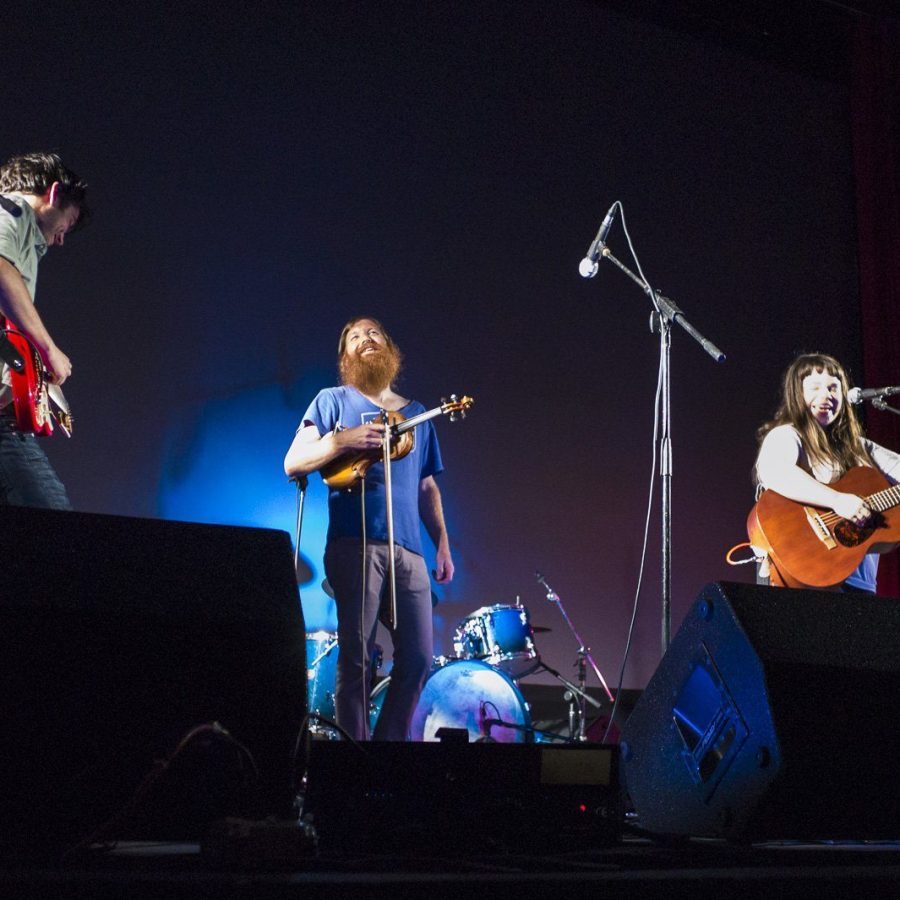 Kyle, Daniel, Samantha, & John (I) — Samantha Crain at the Crystal Theatre, Woody Guthrie Folk Festival 16