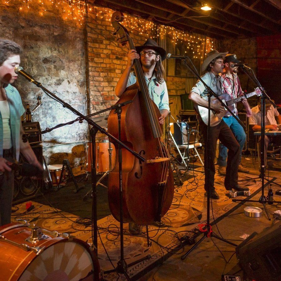 The Deslondes (Formerly Sam Doores + Riley Downing & the Tumbleweeds) (II) — at the Brick Café, Woody Guthrie Folk Festival 16