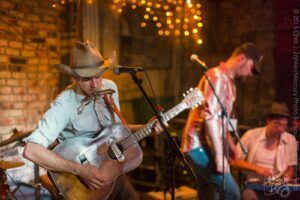 Harmonica Solo — Sam Doores + Riley Downing & the Tumbleweeds at the Brick Café, Woody Guthrie Folk Festival 16