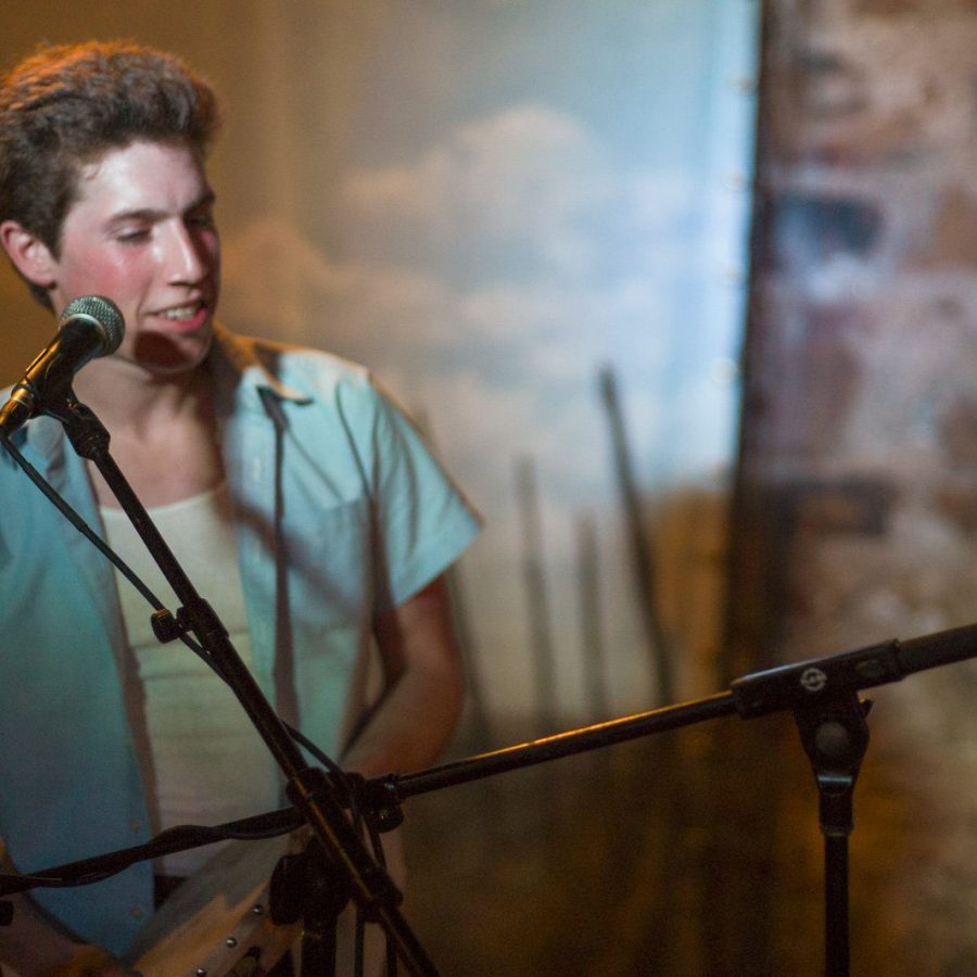 Cameron (Tambourine) — Sam Doores + Riley Downing & the Tumbleweeds at the Brick Café, Woody Guthrie Folk Festival 16