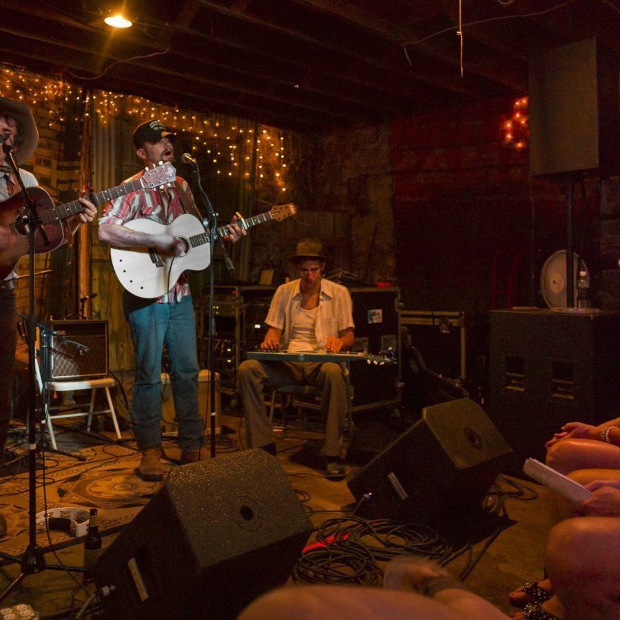 The Deslondes (Formerly Sam Doores + Riley Downing & the Tumbleweeds) (V) — at the Brick Café, Woody Guthrie Folk Festival 16
