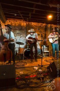 Dan, Sam, & Riley — Sam Doores + Riley Downing & the Tumbleweeds at the Brick Café, Woody Guthrie Folk Festival 16