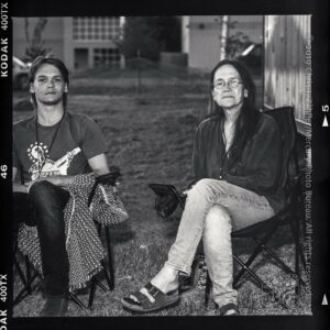 Rory & Adrienne Hancock (Backstage) — 22nd Annual Woody Guthrie Festival, 2019