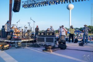 Red Dirt Rangers Viewed from Upstage — 22nd Annual Woody Guthrie Festival, 2019