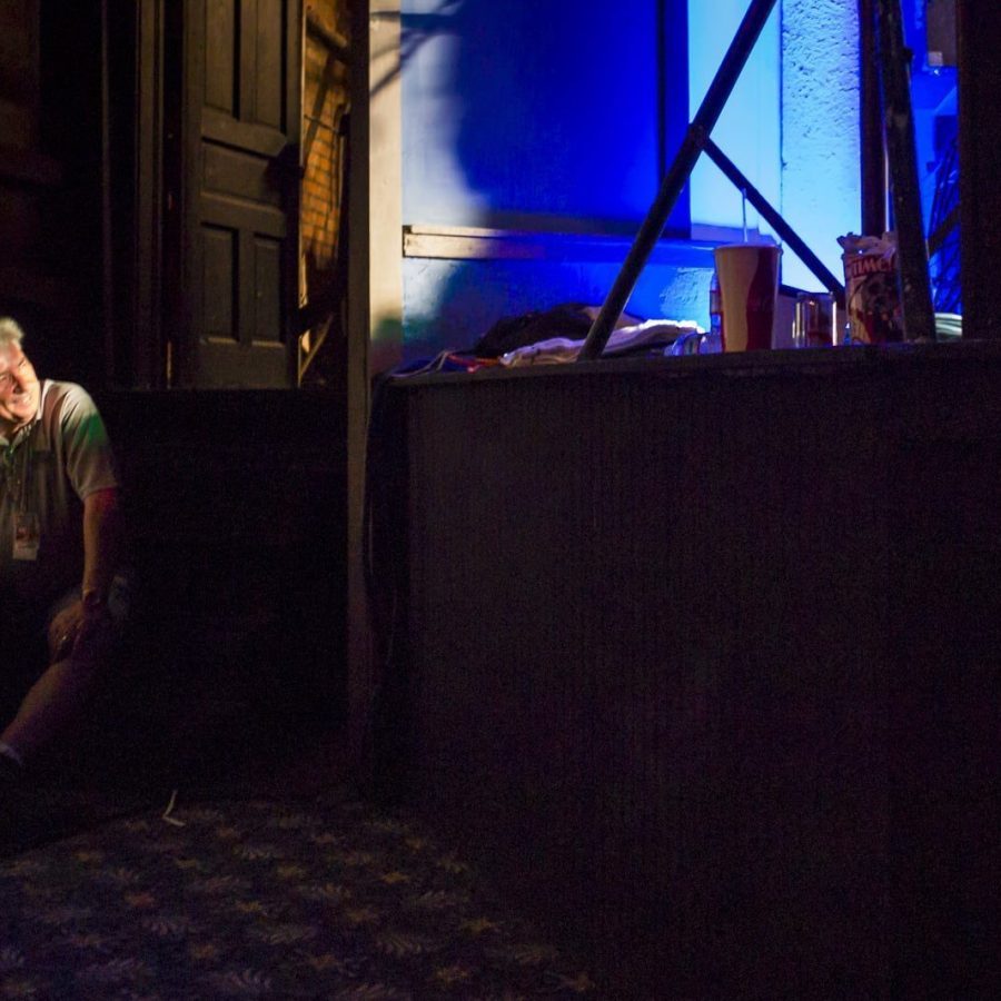 Bill McCloud Watches from Stage Right — Sam Baker at the Crystal Theatre, Woody Guthrie Folk Festival 16