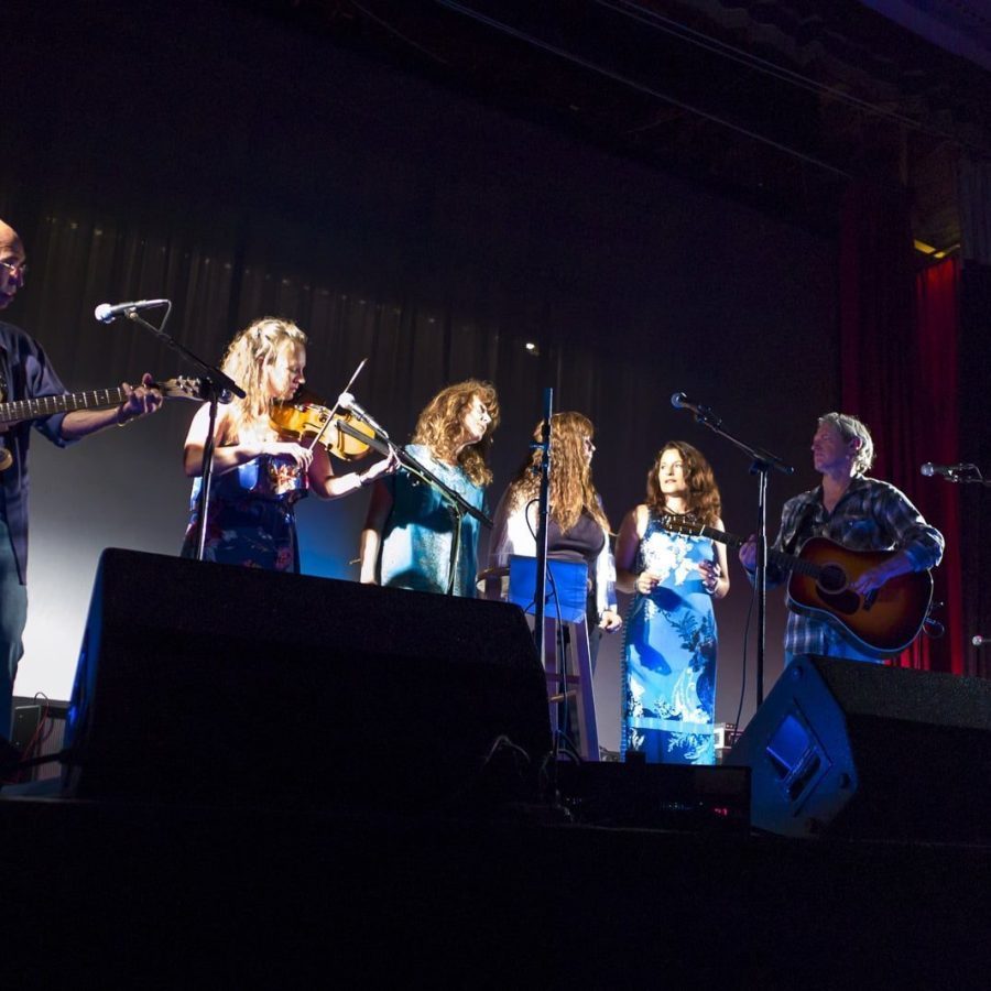 Jeannie and Marie Burns Join In — Sam Baker at the Crystal Theatre, Woody Guthrie Folk Festival 16