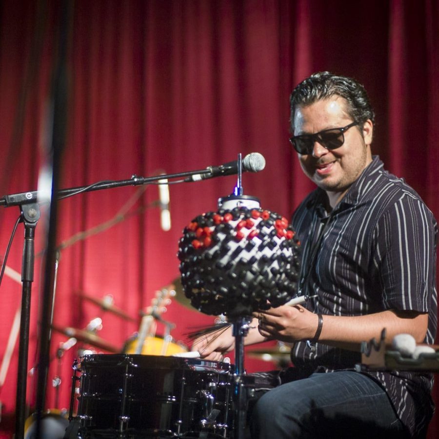 Percussionist Carlos Rodriguez — 17th Annual Woody Guthrie Folk Festival, 2014