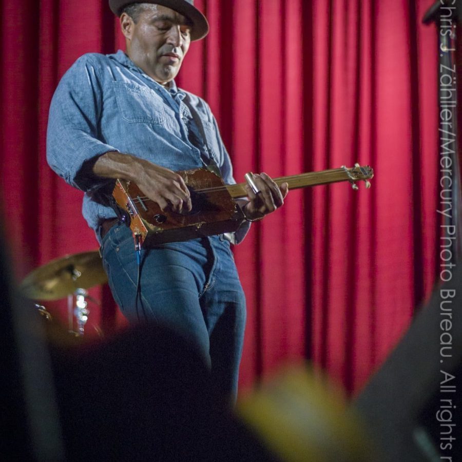 Lance Canales with Cigar Box Guitar — 17th Annual Woody Guthrie Folk Festival, 2014