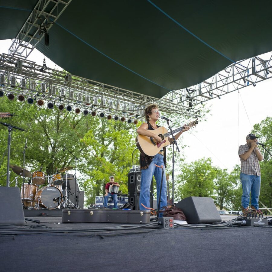 Steve Fisher, T. Z. Wright, Lori Holyfield, & John Williams — 17th Annual Woody Guthrie Folk Festival, 2014