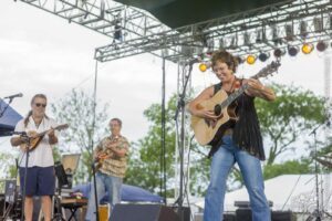 Steve Fisher, Terry “Buffalo” Ware, & Lori Holyfield (II) — 17th Annual Woody Guthrie Folk Festival, 2014