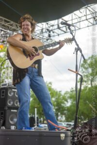 1st-place songwriting contest winner Lori Holyfield — 17th Annual Woody Guthrie Folk Festival, 2014