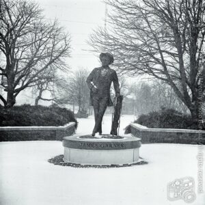 James Garner Memorial in Snow, Valentine’s Day 2021