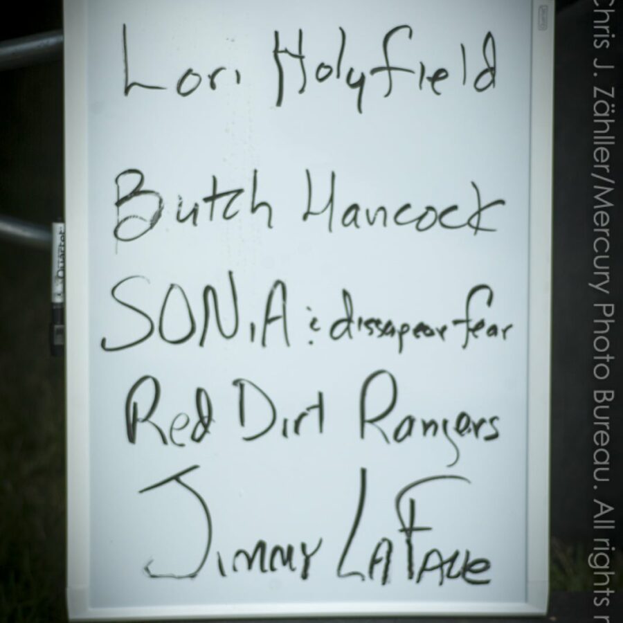 Thursday Lineup (Lori Holyfield, Butch Hancock, SONiA & disappear fear, Red Dirt Rangers, Jimmy LaFave) — 17th Annual Woody Guthrie Folk Festival, 2014