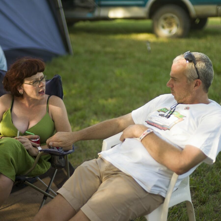 Lisa Davis & Jay Martin, Band Camp — 17th Annual Woody Guthrie Folk Festival, 2014