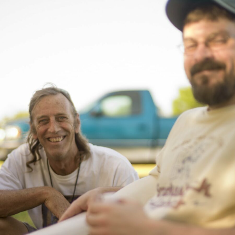 Jody & Jeff, Band Camp — 17th Annual Woody Guthrie Folk Festival, 2014