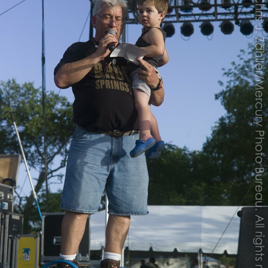 Bill McCloud & his grandson William — 17th Annual Woody Guthrie Folk Festival, 2014