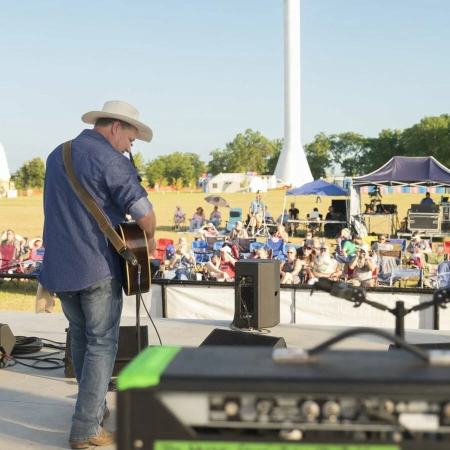 Dan Weber (Viewed from Upstage Right) — 22nd Annual Woody Guthrie Festival, 2019
