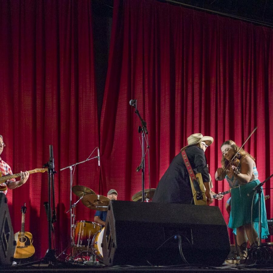 Terry “Buffalo” Ware, Michael McCarty, Nancy Apple, Don Morris, Lauren Lee, & T. Z. Wright — 17th Annual Woody Guthrie Folk Festival, 2014