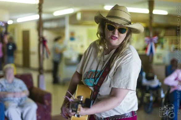 Nancy Apple, Community Outreach at Colonial Park Nursing Home (I) — 17th Annual Woody Guthrie Folk Festival, 2014